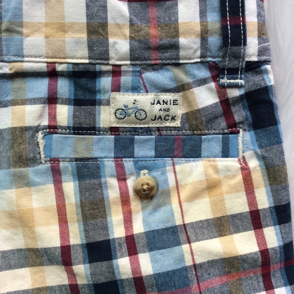 Janie and Jack Plaid Shorts - Picture 4 of 5